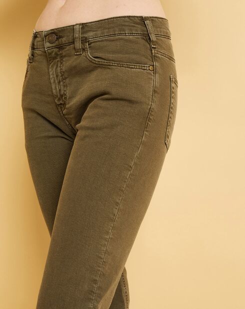 Jean cropped Natural Nils army